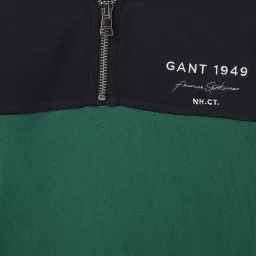 Gant Boys Blue Cotton Color-blocked Sweatshirt image 4