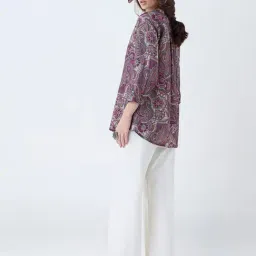 Utsa by Westside Purple Printed Tunic image 2