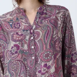 Utsa by Westside Purple Printed Tunic image 4