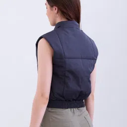 Spykar Grey Polyester Regular Fit Solid Jacket image 4