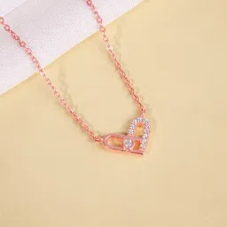 GIVA 925 Sterling Silver Rose Gold Necklace for Women-image-92