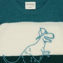 Pantaloons Junior Boys Moonlit Ocean Color Block Sweater image 3