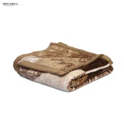 Monte Carlo Brown Polyester 600 GSM Winter Blanket image 4