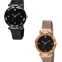 Miss Perfect Women Set Of 2 Embellished Dial & Bracelet Style Straps Analogue Watch-picture-33