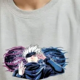 CLOFLIX Men Graphic Printed Round Neck Cotton Oversized T-shirt image 3