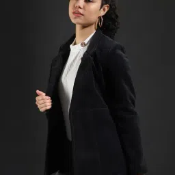 Campus Sutra Black Regular Fit Jacket image 3