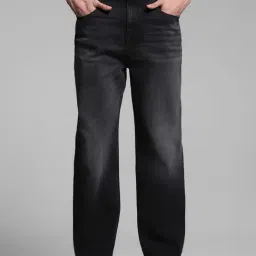 Jack & Jones Black Cotton Loose Fit Jeans-picture-33