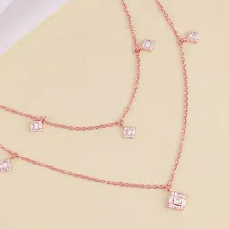 GIVA 925 Sterling Silver Rose Gold Necklace for Women-picture-42