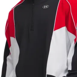 Under Armour Black & Red Slim Fit Colour Block Sports Jacket image 4