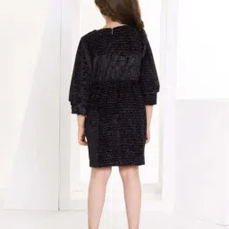 Peppermint Kids Black Velvet Regular Fit 1 Dress image 3