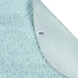 Saral Home Abstract Light Green Cotton Multiuse Bath Mats - Set of 2 image 5