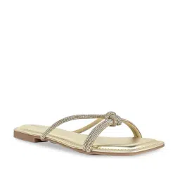 Rocia by Regal Women's Golden Casual Sandals-image-10