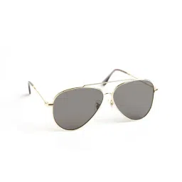 Opium Grey UV Protection Aviator Sunglasses for Men-image-28