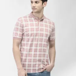 Crimsoune Club Pink Slim Fit Check Polo T-Shirt-picture-34