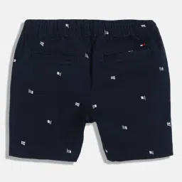 TOMMY HILFIGER Boys Blue Cotton Solid Shorts image 2