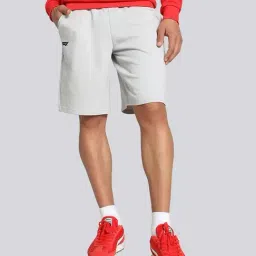 Puma Essentials Grey Cotton Regular Fit Sports Shorts-picture-14