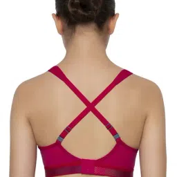 Triumph Red Comfort Fit Sports Bra image 4