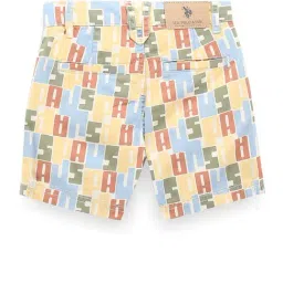 U.S. Polo Assn. Kids Yellow Printed Shorts image 2