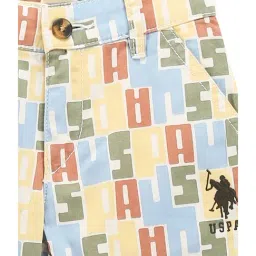 U.S. Polo Assn. Kids Yellow Printed Shorts image 3