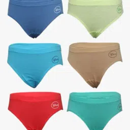 Bodycare Kids Multicolor Textured Briefs (Pack of 6)-image-1
