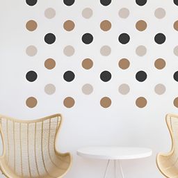 CVANU 112Pcs Brown & Black Self-Adhesive Wall Sticker-picture-19