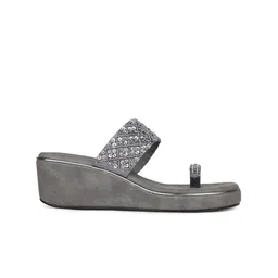 Inc 5 Embellished Party Wedge Sandals with Laser Cuts image 4