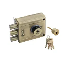 Quba Magna Dead Lock 3 Bolt-Both Side Key With Dimple Key AB Finish, Q 229-picture-32