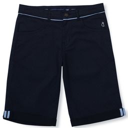gini & jony Gini and Jony Cotton Capri Length Bermuda Shorts Solid Color - Navy Blue-picture-11