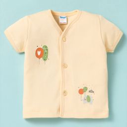 Tango Interlock Knit Half Sleeves Jhablas With Elephant Print - Cream-picture-40