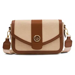 Lino Perros Women's Solid Shoulder Bag (Beige)-image-74