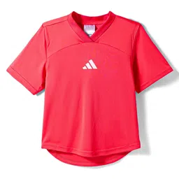 ADIDAS KIDS Half Sleeves Solid Colour T-Shirt - Red-picture-22