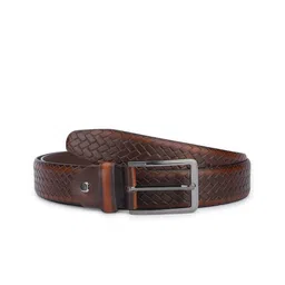 WROGN Men Textured Leather Formal Belt image 4
