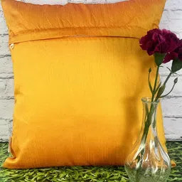 Pink Parrot Pack Of 5 Multicoloured Ethnic Motifs Square Cushion Covers image 2