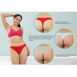 ORLIZEA Set Of 3 Cotton Blend Thongs image 3