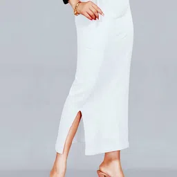 Knots N Stiches Cotton Mid-Rise Saree Shapewear-image-17