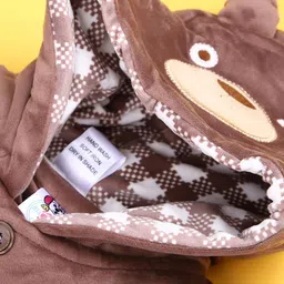 V-Mart Infant Self Design Hooded Velvet Sweatshirt With Trouser image 2