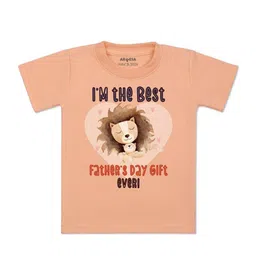 Arvesa Kids Typography Printed V-Neck Applique T-shirt-picture-15