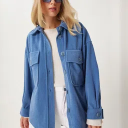 Happiness istanbul Spread Collar Woven Jacket-picture-26