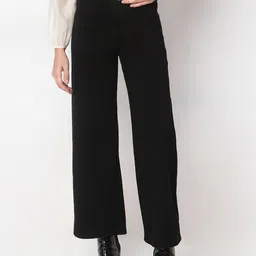 Vero Moda Women Wide Leg High-Rise Stretchable Jeans-image-2