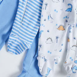 Juniors by Babyshop Girls Pack of 3 Printed Sleepsuit image 4