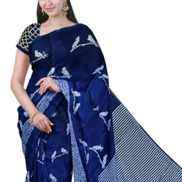Craft Musium Ethnic Motifs Printed Pure Cotton Saree image 2
