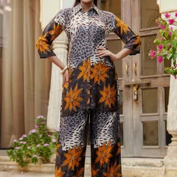 KALINI Printed Shirt & Trousers Co-Ords image 4