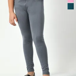 KAYU Girls Pack Of 3 Churidar Length Leggings-image-52