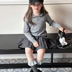 LULU & SKY Girls Cable Knit Pullover image 5