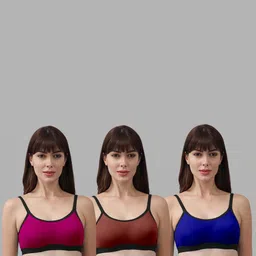 Samvar Multi Cotton Non-Wired Non Padded Minimizer Bra image 5