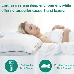 MYTRIDENT Classic Cloud White Fibre Filled Sleep Pillow image 5