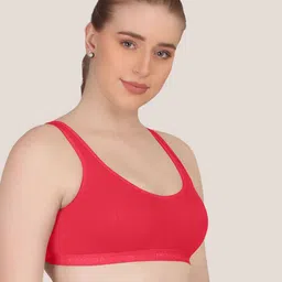 POOJA RAGENEE Women Pack of 3 Full Coverage Non-Wired and Non Padded Bra image 2