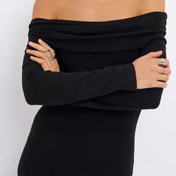 StyleCast Women Off-Shoulder Bodycon Midi Dress image 4