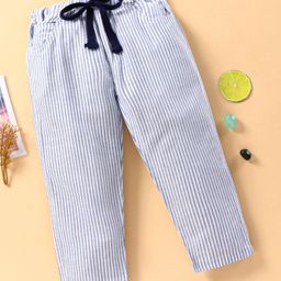 Rikidoos Full Length Striped Pant - Light Blue-picture-24