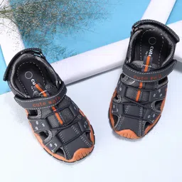 Cute Walk by Babyhug Sandals With Velcro Closure - Grey-image-58